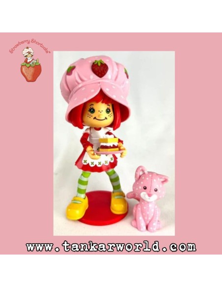 Tarta de Fresa - Figura Strawberry Shortcake with Custard - 15 cm