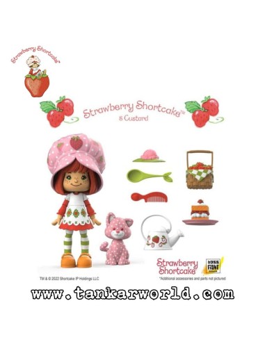 Tarta de Fresa - Figura Strawberry Shortcake with Custard - 15 cm