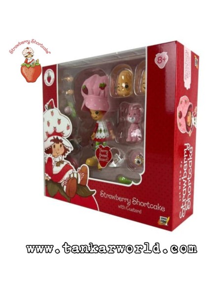 Tarta de Fresa - Figura Strawberry Shortcake with Custard - 15 cm