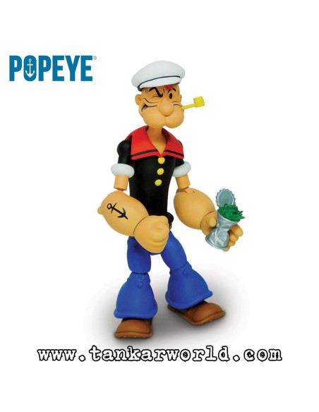Popeye The Sailorman - Figura articulada con accesorios - Escala 1:12 - Popeye Classics