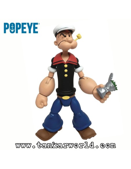 Popeye The Sailorman - Figura articulada con accesorios - Escala 1:12 - Popeye Classics