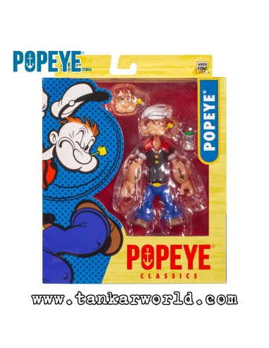 Popeye The Sailorman - Figura articulada con accesorios - Escala 1:12 - Popeye Classics