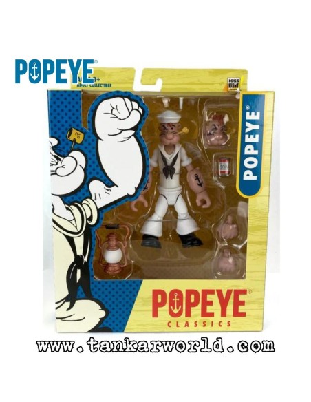 Popeye in sailor suit - Figura articulada con accesorios - Escala 1:12 - Popeye Classics