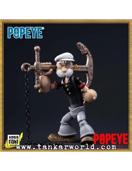 Poopdeck Pappy with Pooky Jones - Figura articulada con accesorios - Escala 1:12 - Popeye Classics
