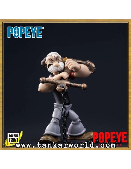 Poopdeck Pappy with Pooky Jones - Figura articulada con accesorios - Escala 1:12 - Popeye Classics