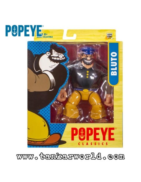 Bluto - Figura articulada con accesorios - Escala 1:12 - Popeye Classics