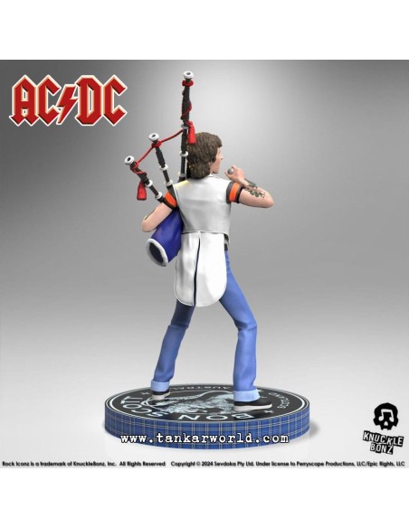 Bon Scott II - AC/DC - Estatua Rock Iconz - Knucklebonz - 24 cm