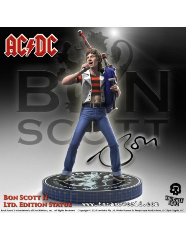 Bon Scott II - AC/DC - Estatua Rock Iconz - Knucklebonz - 24 cm