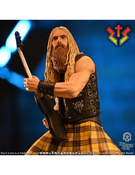 Zakk Wylde II - Zakk Sabbath - Estatua Rock Iconz - Knucklebonz - 24 cm