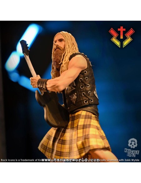 Zakk Wylde II - Zakk Sabbath - Estatua Rock Iconz - Knucklebonz - 24 cm