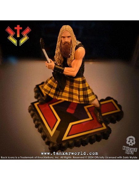 Zakk Wylde II - Zakk Sabbath - Estatua Rock Iconz - Knucklebonz - 24 cm