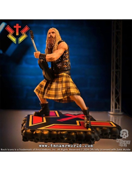 Zakk Wylde II - Zakk Sabbath - Estatua Rock Iconz - Knucklebonz - 24 cm