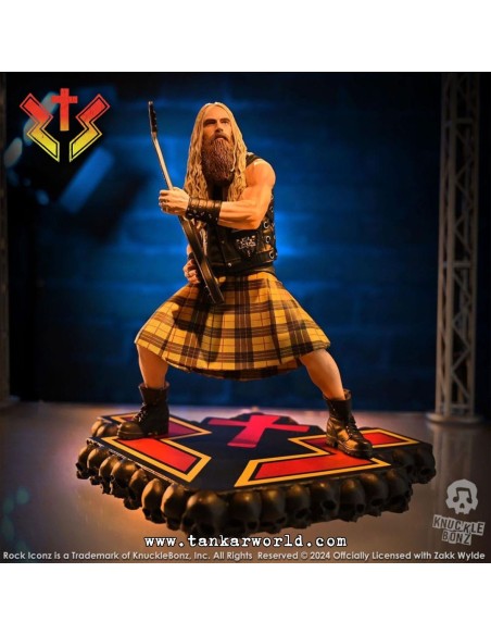 Zakk Wylde II - Zakk Sabbath - Estatua Rock Iconz - Knucklebonz - 24 cm