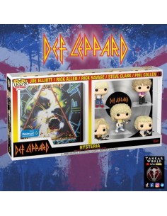 Funko Pop! - Def Leppard - Hysteria - Joe Elliott, Rick Allen, Rick Savage, Steve Clark y Phil Collen -Albums - 37