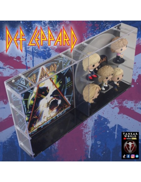 Funko Pop! - Def Leppard - Hysteria - Joe Elliott, Rick Allen, Rick Savage, Steve Clark y Phil Collen -Albums - 37