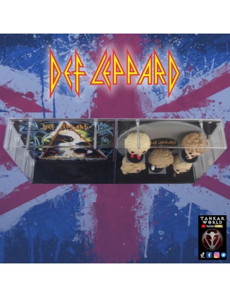 Funko Pop! - Def Leppard - Hysteria - Joe Elliott, Rick Allen, Rick Savage, Steve Clark y Phil Collen -Albums - 37