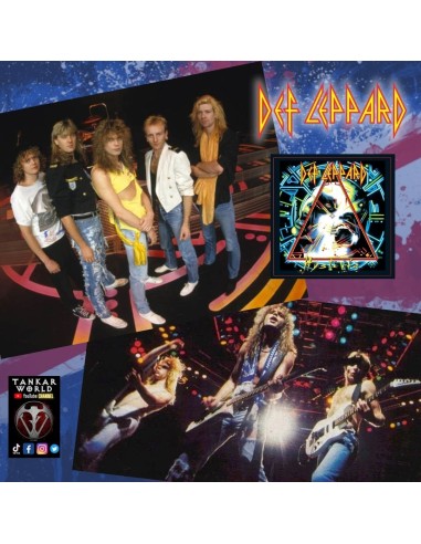 Funko Pop! - Def Leppard - Hysteria - Joe Elliott, Rick Allen, Rick Savage, Steve Clark y Phil Collen -Albums - 37