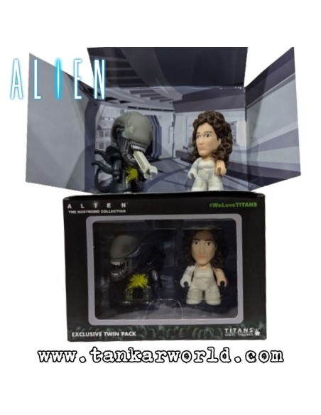 Alien Ripley & Xenomorph - Acid Splatter - Alien - The Nostromo Collection - Titans Vinyl Figures