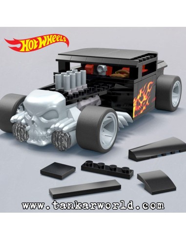 Hot Wheels - Kit de Construcción MEGA 124 Bone Shaker - 20 cm