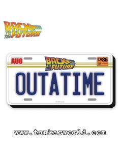Back To The Future: Matricula Outatime - Imán - Magnet