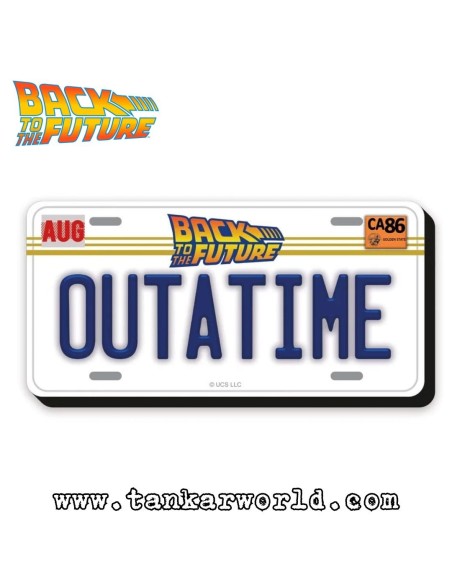 Back To The Future: Matricula Outatime - Imán - Magnet