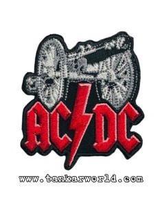 Parche AC/DC - For Those About to Rock (We Salute You) - Logo letras rojas - 7 x 7,5 cm - ACDC