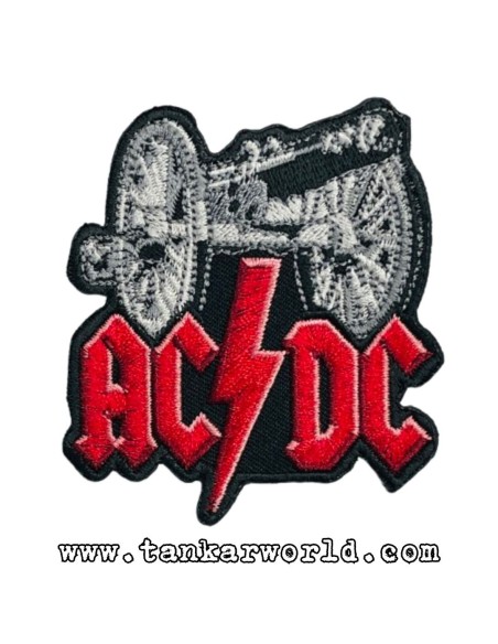 Parche AC/DC - For Those About to Rock (We Salute You) - Logo letras rojas - 7 x 7,5 cm - ACDC