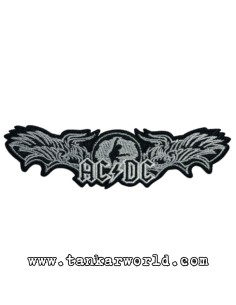 Parche AC/DC - Black Ice - Logo plateado - 12,5 x 3 cm - ACDC
