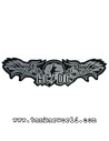 Parche AC/DC - Black Ice - Logo plateado - 12,5 x 3 cm - ACDC