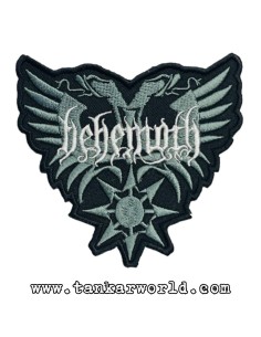 Parche Behemoth - Abyssus Abyssum Invocat - Logo gris - 9 x 8,5 cm
