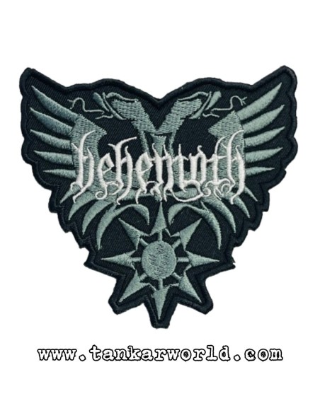 Parche Behemoth - Abyssus Abyssum Invocat - Logo gris - 9 x 8,5 cm