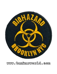 Parche Biohazard - Brooklyn NYC - 8 cm de diámetro