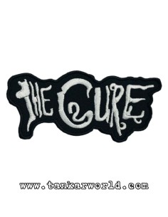 Parche The Cure - Logo letras plateadas - 11 x 5 cm