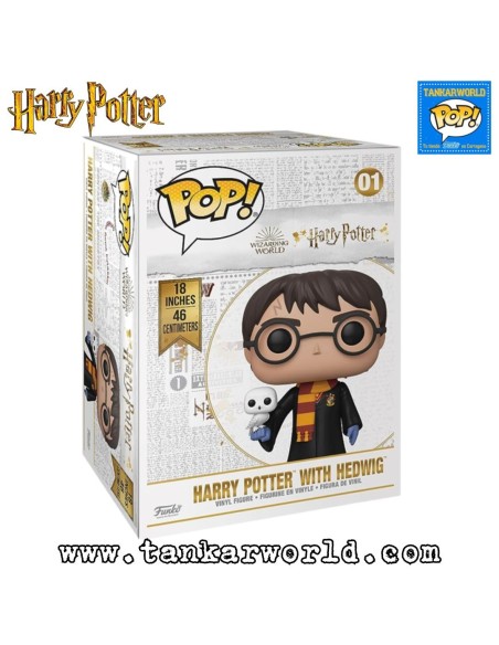 Funko Pop! - Harry Potter with Hedwig - Super Sized Jumbo 46 cm - Harry Potter - 01
