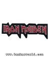 Parche Iron Maiden - Logo letras rojas - 12 x 4 cm